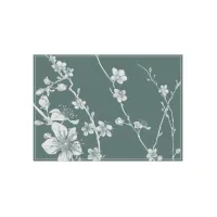 Placemat IEZZY Japanse kersenbloesem groen 6 stuks