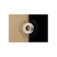Placemat IEZZY koffiekop bruin 6 stuks