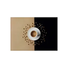 Placemat IEZZY koffiekop bruin 6 stuks