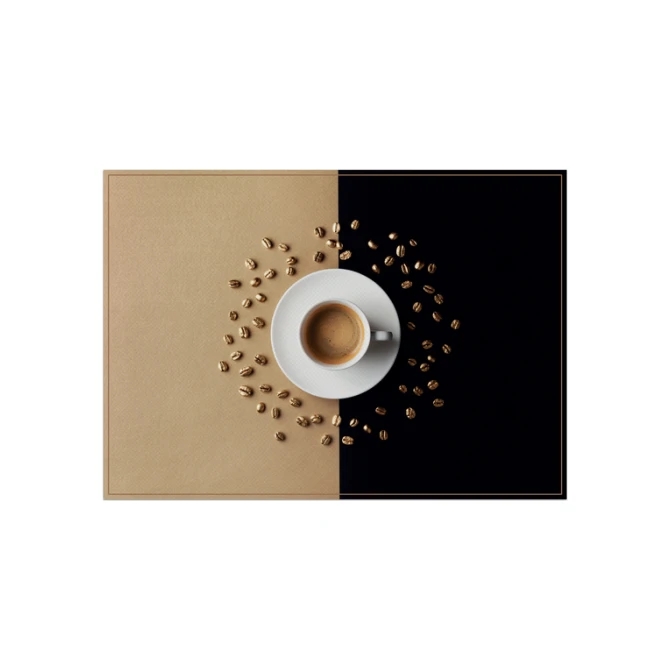 Placemat IEZZY koffiekop bruin 6 stuks