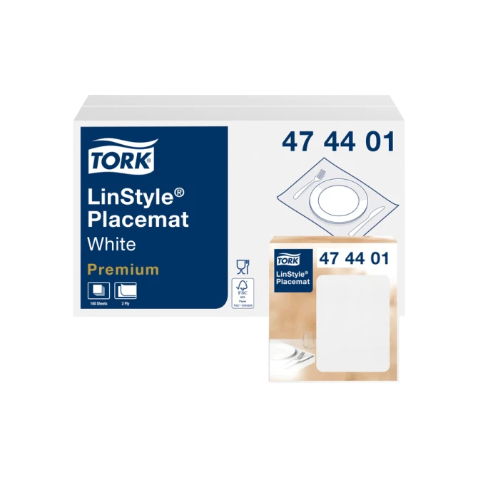 Placemat Tork Advanced 1-laags 420x270mm 500 vel wit 474539