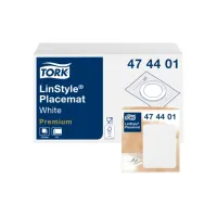 Placemat Tork Linstyle Premium 2-laags 390x300mm 100 vel wit 474401
