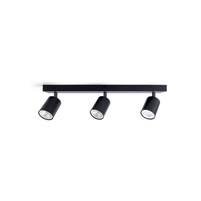 Plafondspot Integral Siena 3 spot IP20 GU10 zwart