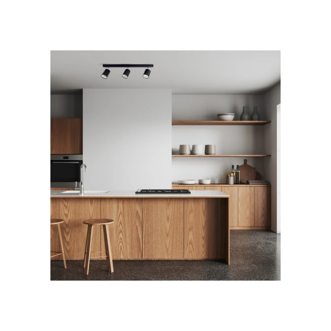 Plafondspot Integral Siena 3 spot IP20 GU10 zwart