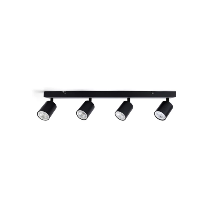 Plafondspot Integral Siena 4 spot IP20 GU10 zwart