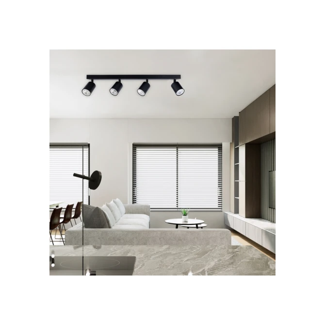 Plafondspot Integral Siena 4 spot IP20 GU10 zwart