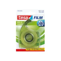 Plakband handdispenser tesafilm® Eco & Clear 33mx19mm transparant blister