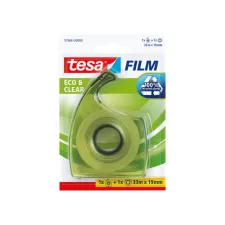 Plakband handdispenser tesafilm® Eco & Clear 33mx19mm transparant blister