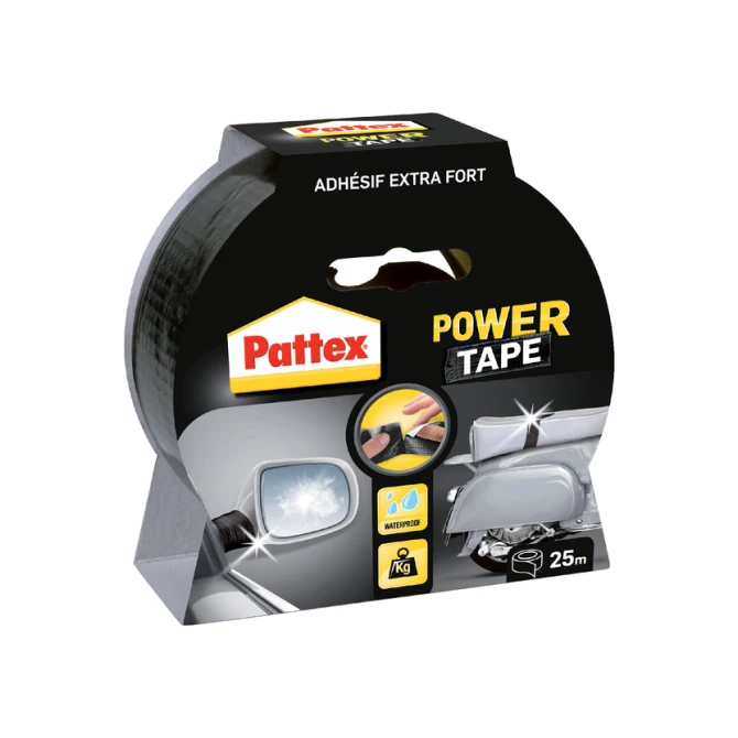 Plakband Pattex Power Tape 50mmx25m zwart