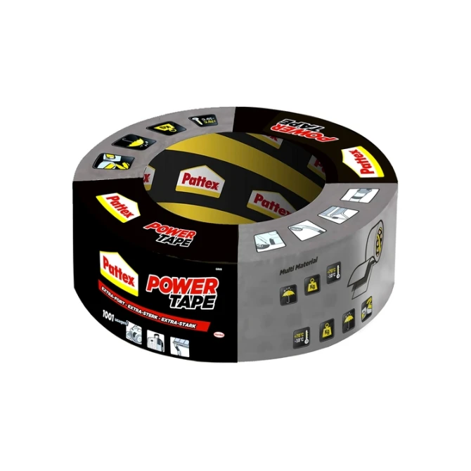 Plakband Pattex Power Tape 50mmx50m grijs