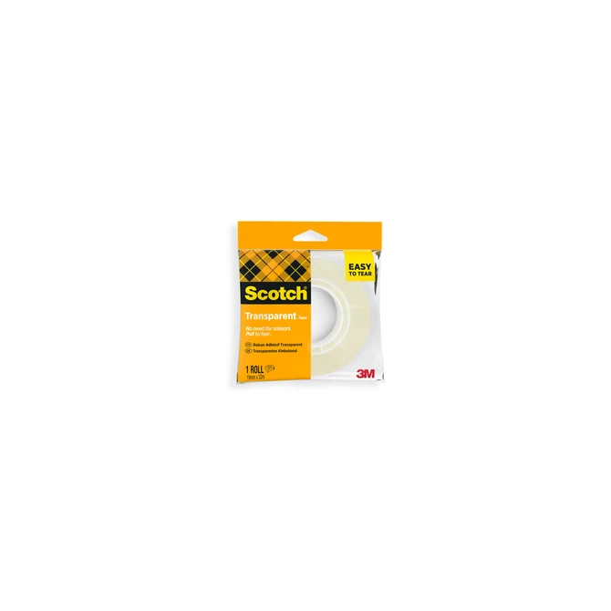 Plakband Scotch 508 19mmx33m transparant 1 rol