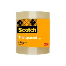 Plakband Scotch 508 25mmx66m transparant 6 rollen Plakband Scotch 508 25mmx66m transparant 6 rollen