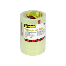 Plakband Scotch 550 19mmx66m transparant 8 rollen