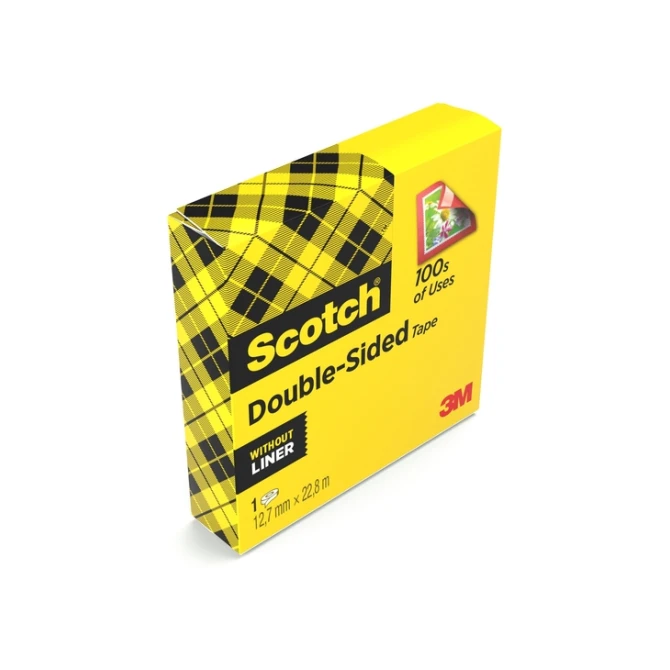 Plakband Scotch 665 12mmx22.8m dubbelzijdig