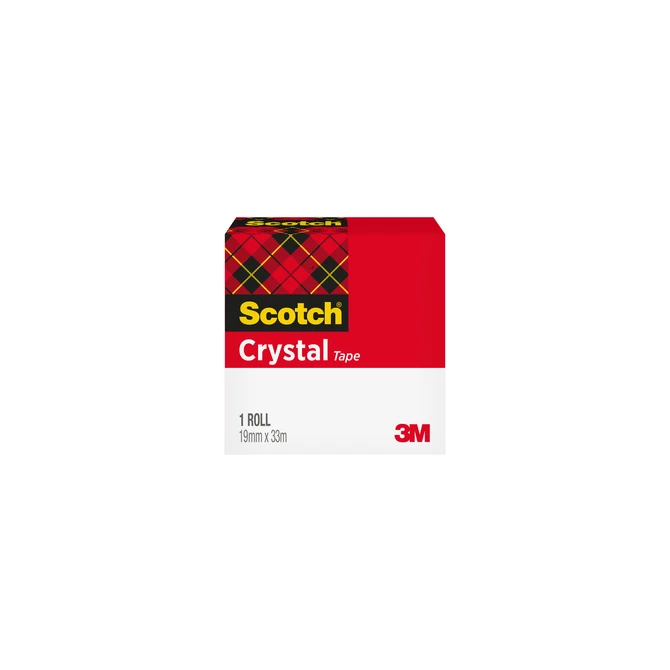 Plakband Scotch Crystal 600 19mmx33m transparant