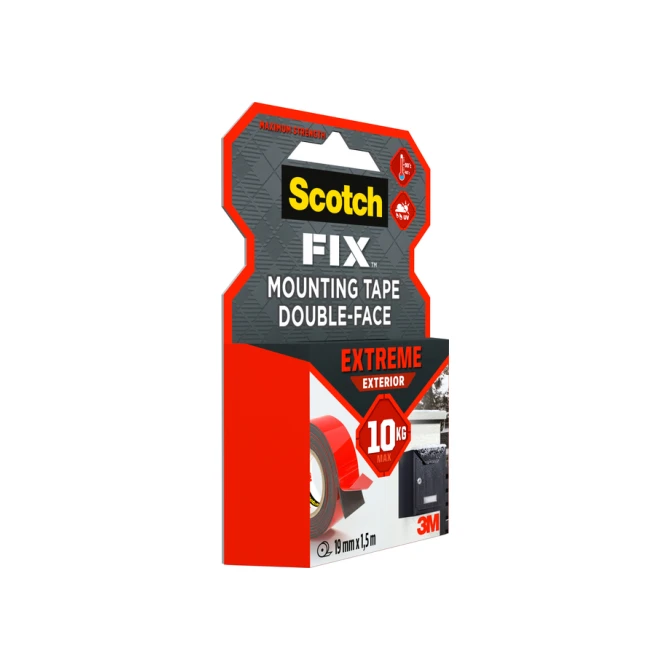 Plakband Scotch Extreme Exterior 19mm x 1,5m dubbelzijdig