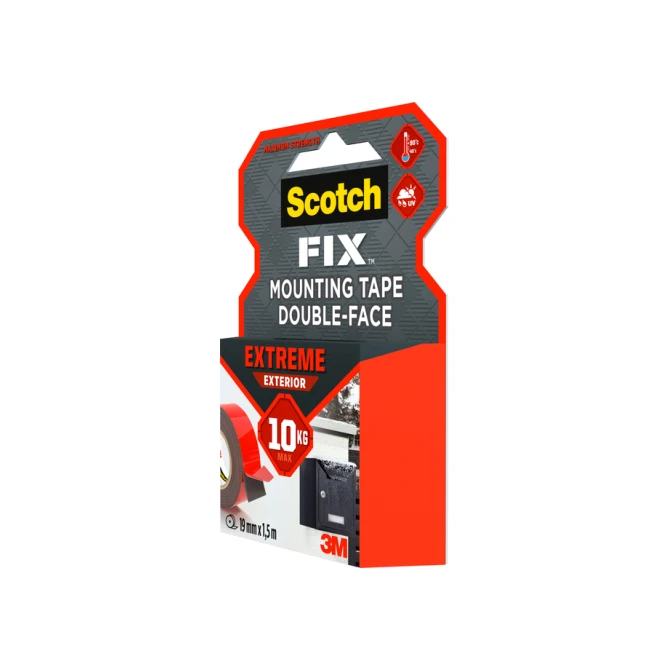 Plakband Scotch Extreme Exterior 19mm x 1,5m dubbelzijdig