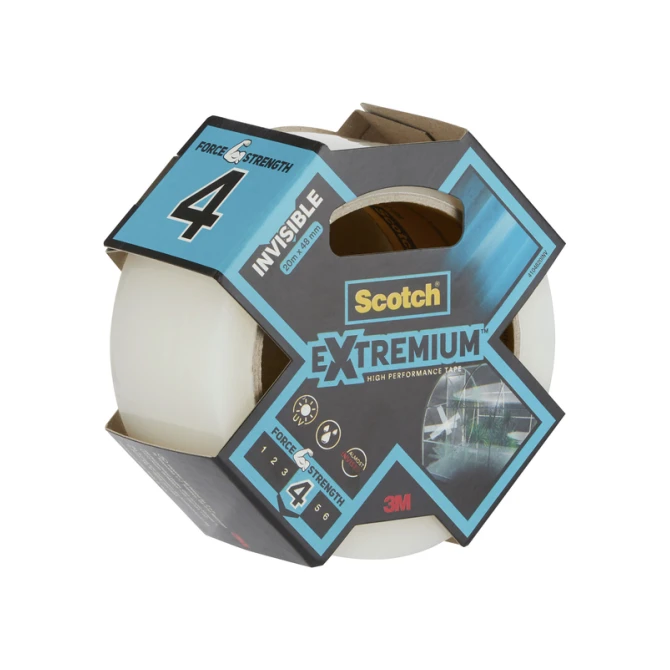 Plakband Scotch Extremium invisible 48mmx25m transparant