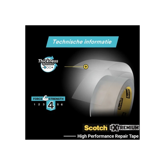 Plakband Scotch Extremium invisible 48mmx25m transparant