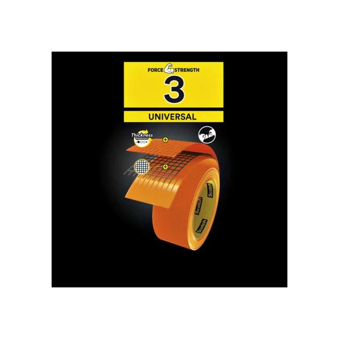 Plakband Scotch high visibility 48mmx25m oranje