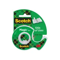 Plakband Scotch Magic 810 19mmx15m onzichtbaar + plakbandhouder