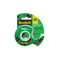 Plakband Scotch Magic 810 19mmx25m onzichtbaar + plakhandhouder