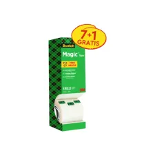 Plakband Scotch Magic 810 19mmx33m onzichtbaar mat 7+1 gratis