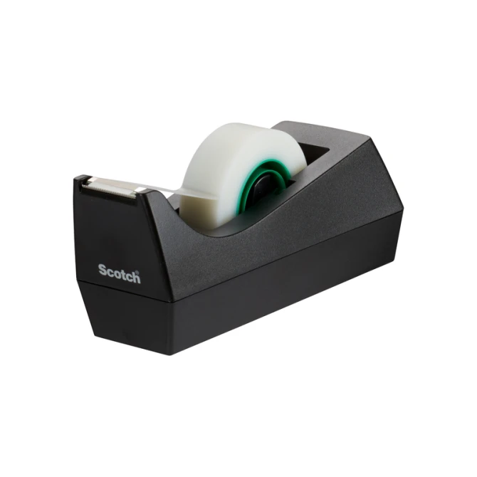 Plakband Scotch Magic 810 19mmx33m transparant 14 rollen + plakbandhouder zwart