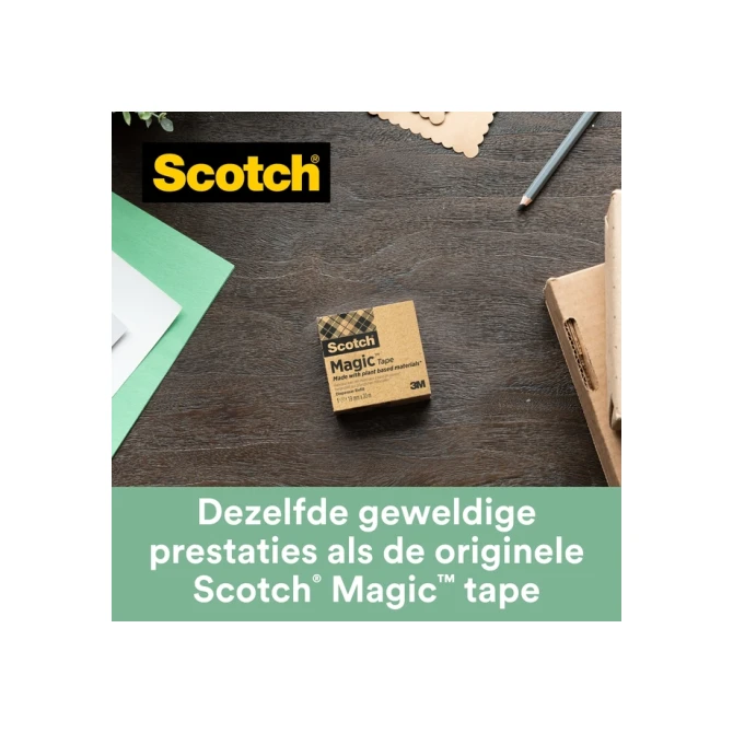 Plakband Scotch Magic 900 19mmx30m onzichtbaar mat