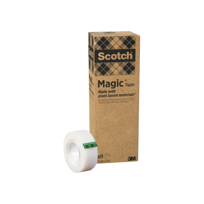 Plakband Scotch Magic 900 19mmx33m onzichtbaar mat 9 rollen
