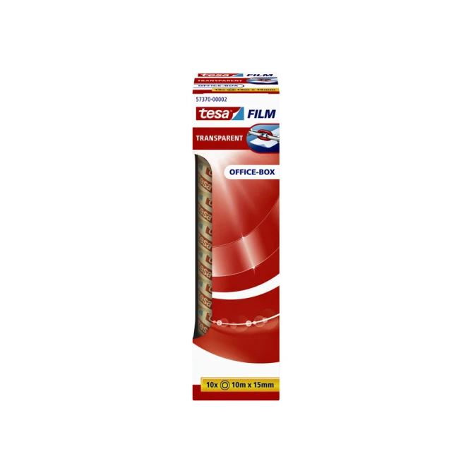 Plakband tesafilm®  10mx15mm transparant 10 rollen