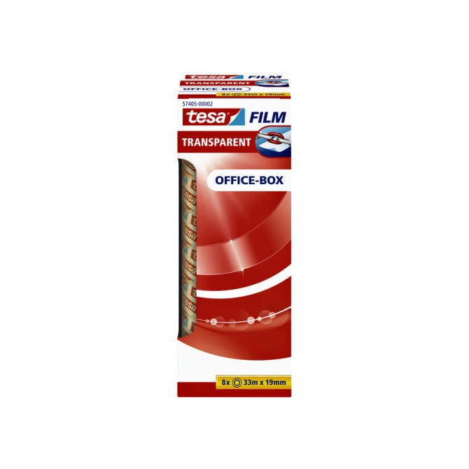 Plakband tesafilm® 33mx19mm transparant 8 rollen
