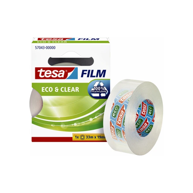 Plakband tesafilm® Eco & Clear 33mx19mm transparant