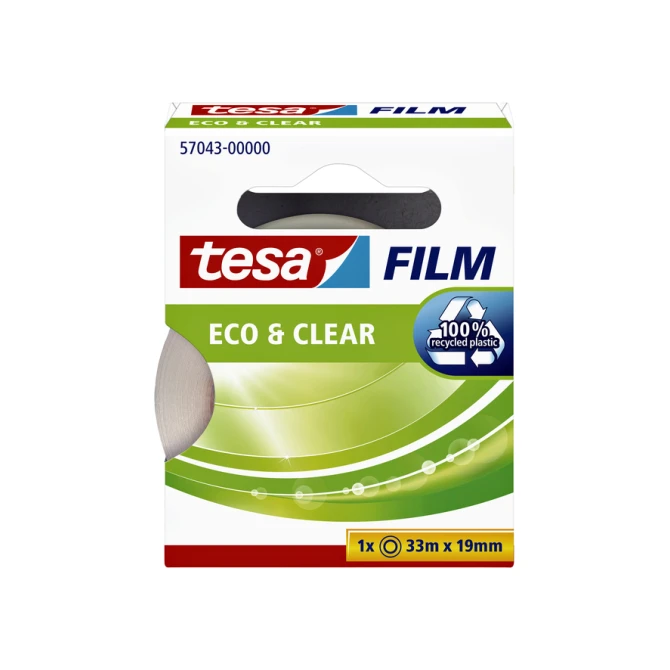 Plakband tesafilm® Eco & Clear 33mx19mm transparant