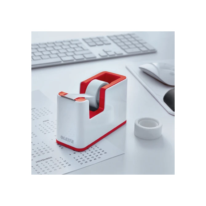 Plakbandhouder Leitz WOW wit/rood