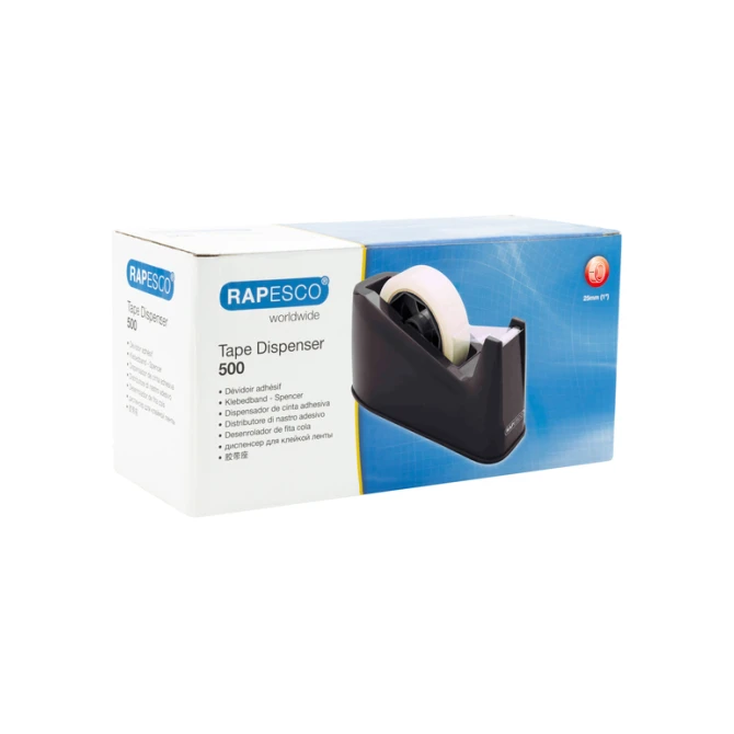 Plakbandhouder Rapesco Germ-Savvy 500 antibacterieel zwart