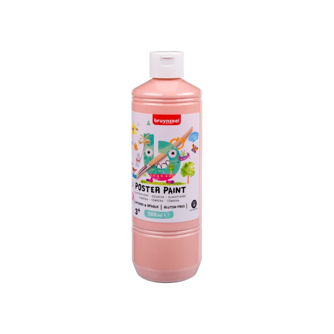 Plakkaatverf Bruynzeel fles à 500ml beige roze