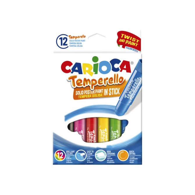 Plakkaatverf Carioca Temperello 12 stuks
