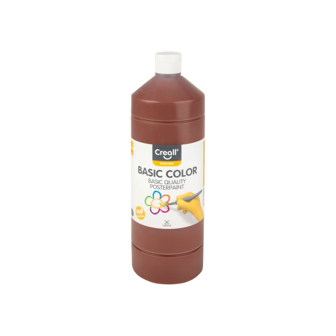 Plakkaatverf Creall basic donkerbruin 1000ml