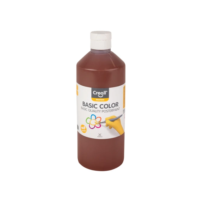 Plakkaatverf Creall basic donkerbruin 500ml