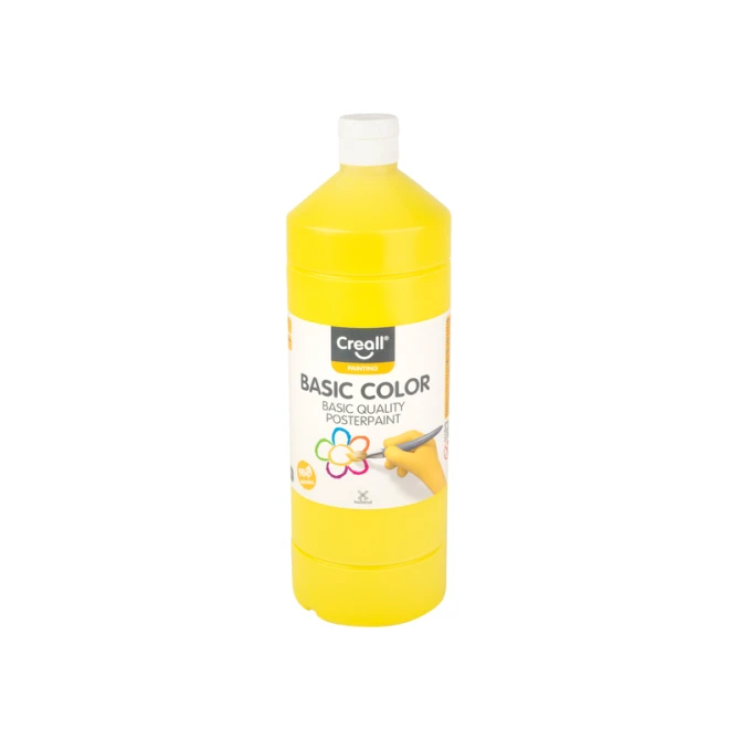 Plakkaatverf Creall basic geel 1000ml