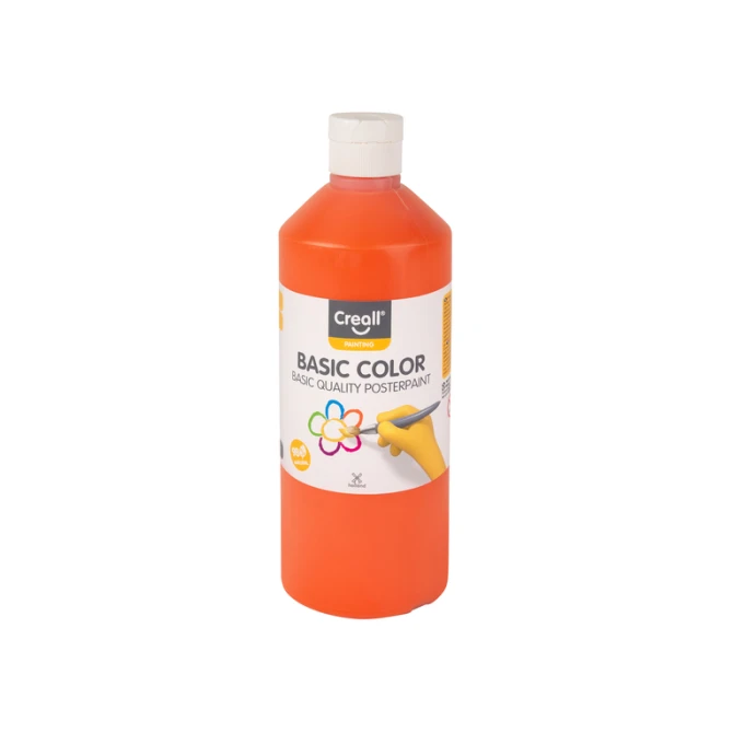 Plakkaatverf Creall basic oranje 500ml