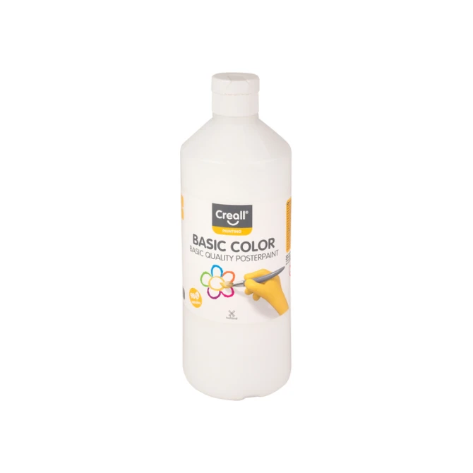 Plakkaatverf Creall basic wit 500ml