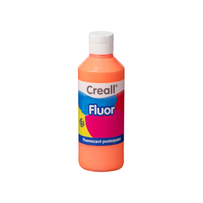 Plakkaatverf Creall fluor oranje 250ml