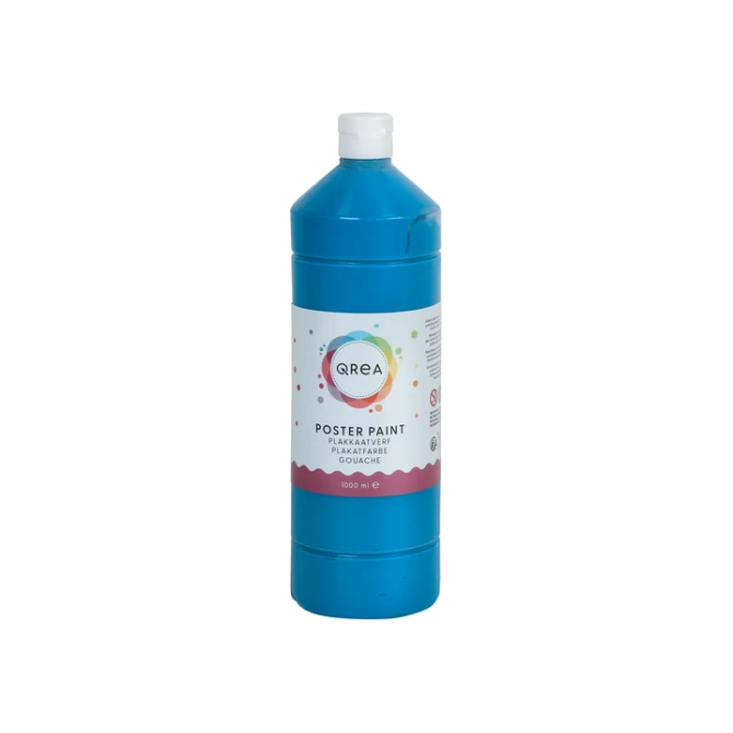 Plakkaatverf Qrea blauw 1000ml
