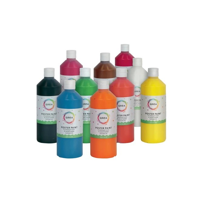 Plakkaatverf Qrea blauw 500ml