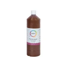 Plakkaatverf Qrea donkerbruin 1000ml