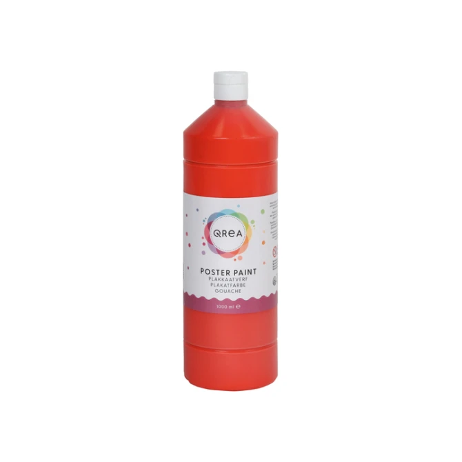 Plakkaatverf Qrea lichtrood 1000ml