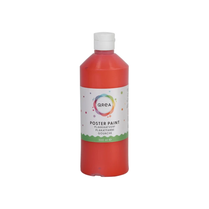 Plakkaatverf Qrea lichtrood 500ml