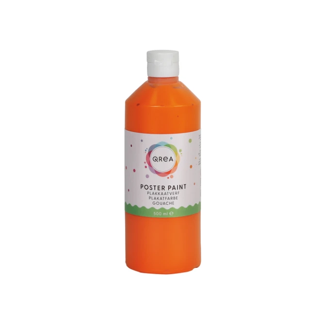 Plakkaatverf Qrea oranje 500ml